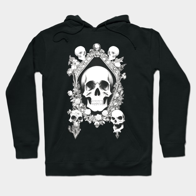 Santa Muerte In The Mirror - V2 Hoodie by SimonSay